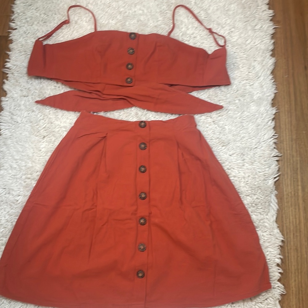 Nasty Gal 2 Piece skirt and crop top